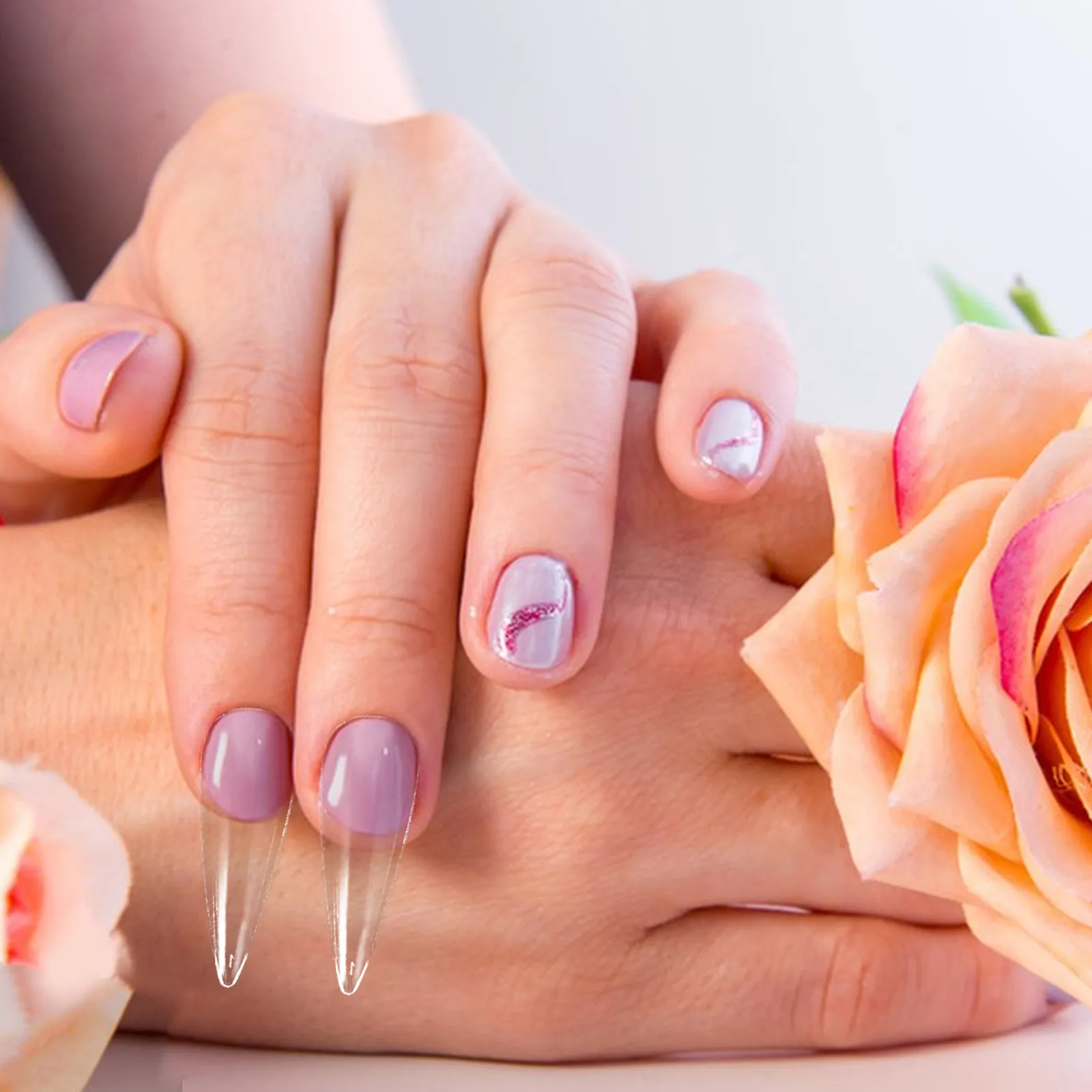 500Pcs Transparent Full Cover Almond Nail Tips Clear Artificial Nail Extensions Home Salon Manicure Press on Nails Acrylic
500Pcs Transparent Full Cover Almond Nail Tips Clear Artificial Nail Extensions Home Salon Manicure Press on Nails Acrylic