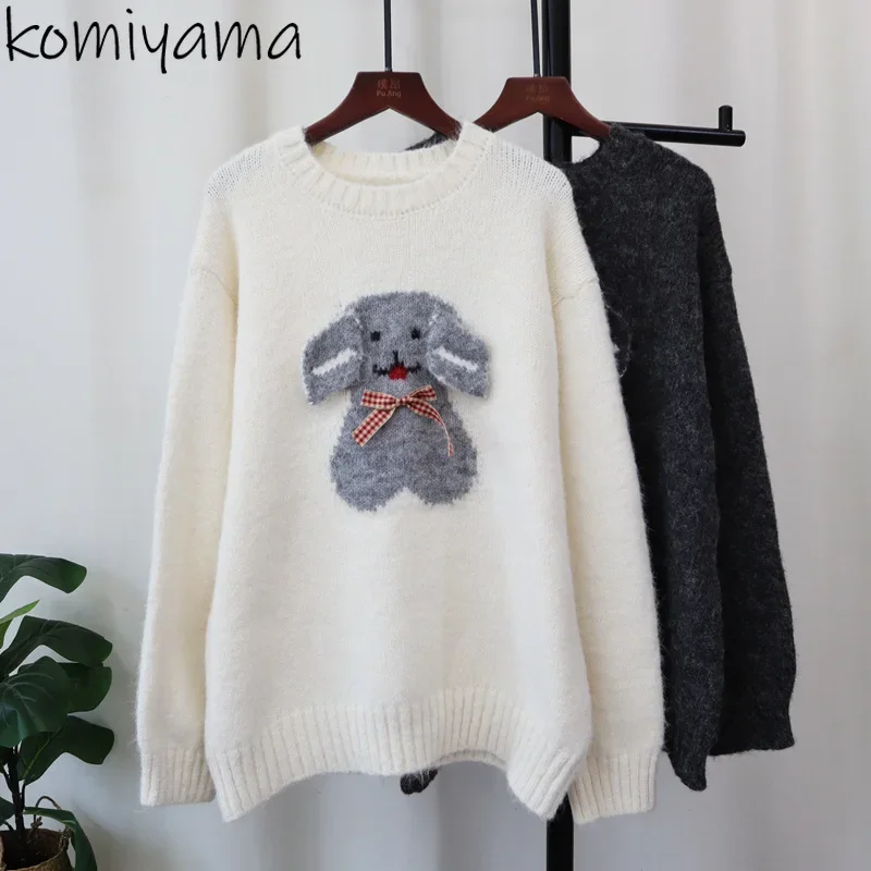 Cartoon Dog Ropa Mujer 2025 Woman Sweater O-neck Bow Knitted Outerwears Loose Long Sleeve Pullovers Autumn Winter Clothes Women
Cartoon Dog Ropa Mujer 2025 Woman Sweater O-neck Bow Knitted Outerwears Loose Long Sleeve Pullovers Autumn Winter Clothes Women