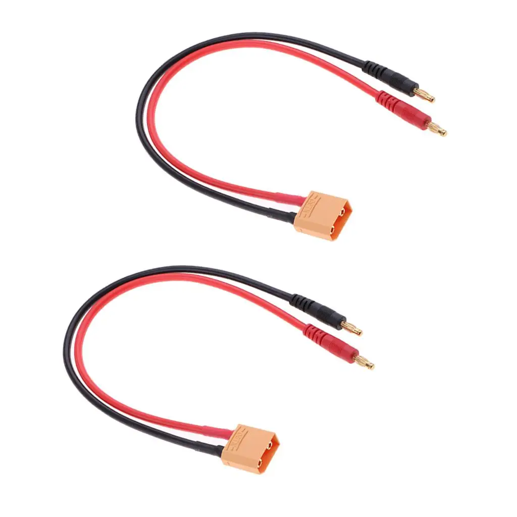XT90 to Banana Plug Battery Charge Cable Silicone Wire for IMAX B6AC Lipo RC Helicopter Quadcopter
XT90 to Banana Plug Battery Charge Cable Silicone Wire for IMAX B6AC Lipo RC Helicopter Quadcopter