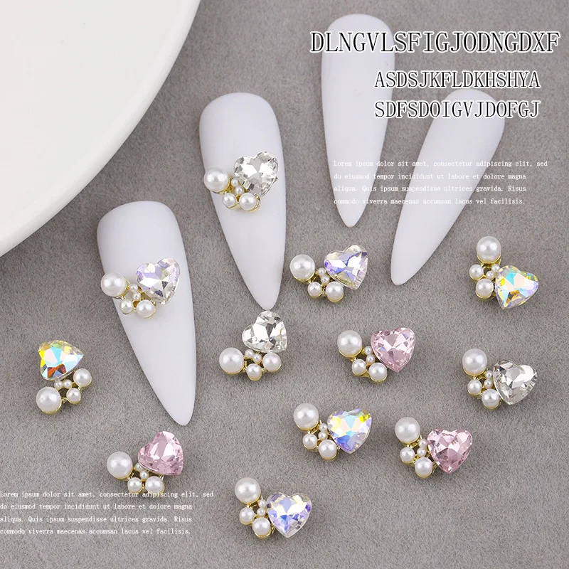 5Pcs New Korean Heart Crystal Rhinestones For Sparkle Nail Charms Jewelry Multi-Colors 3D DIY Nail Art Shiny Ornaments
5Pcs New Korean Heart Crystal Rhinestones For Sparkle Nail Charms Jewelry Multi-Colors 3D DIY Nail Art Shiny Ornaments