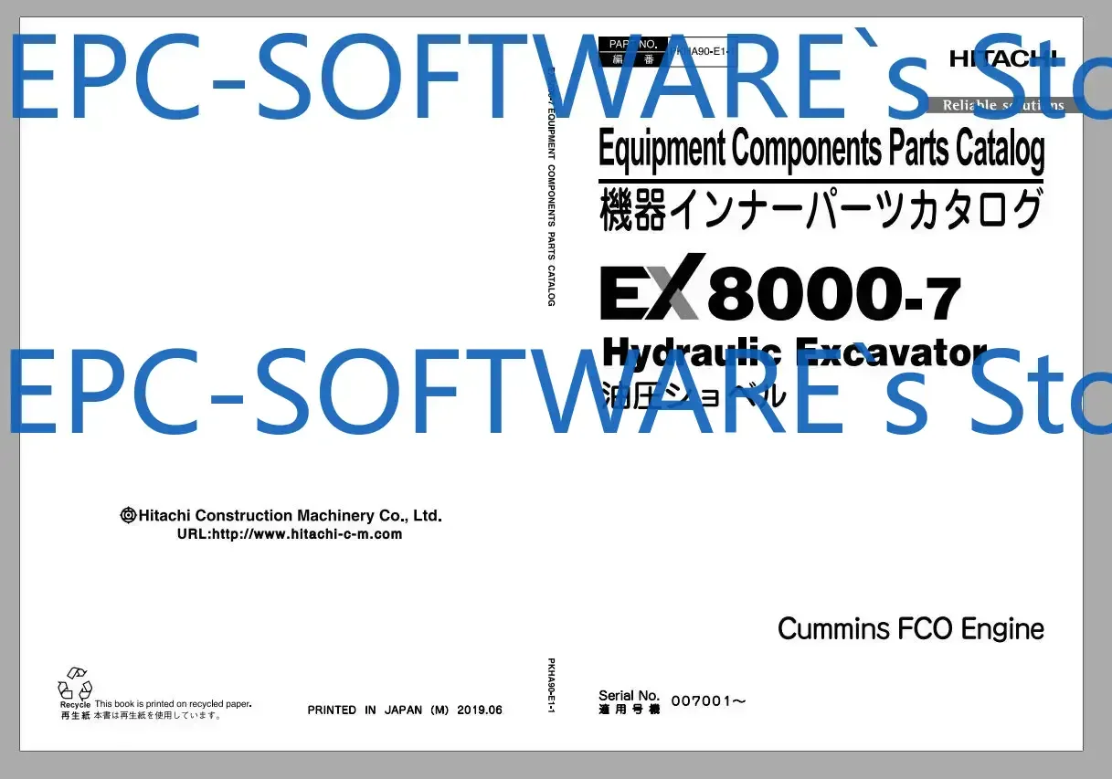 Hitachi Mining Excavator EX 2022 2,99 ГБ PDF-каталог запчастей, каталог деталей двигателя DVD
Hitachi Mining Excavator EX 2022 2,99 ГБ PDF-каталог запчастей, каталог деталей двигателя DVD