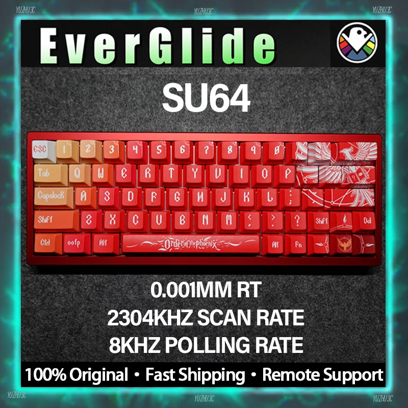 Everglide SU64 Gaming Keyboard Hall Effect Switch RT 0.001mm Accuracy All-Key ADC Drict Link 234kHz Scan Rate 8K Polling Rate
Everglide SU64 Gaming Keyboard Hall Effect Switch RT 0.001mm Accuracy All-Key ADC Drict Link 234kHz Scan Rate 8K Polling Rate