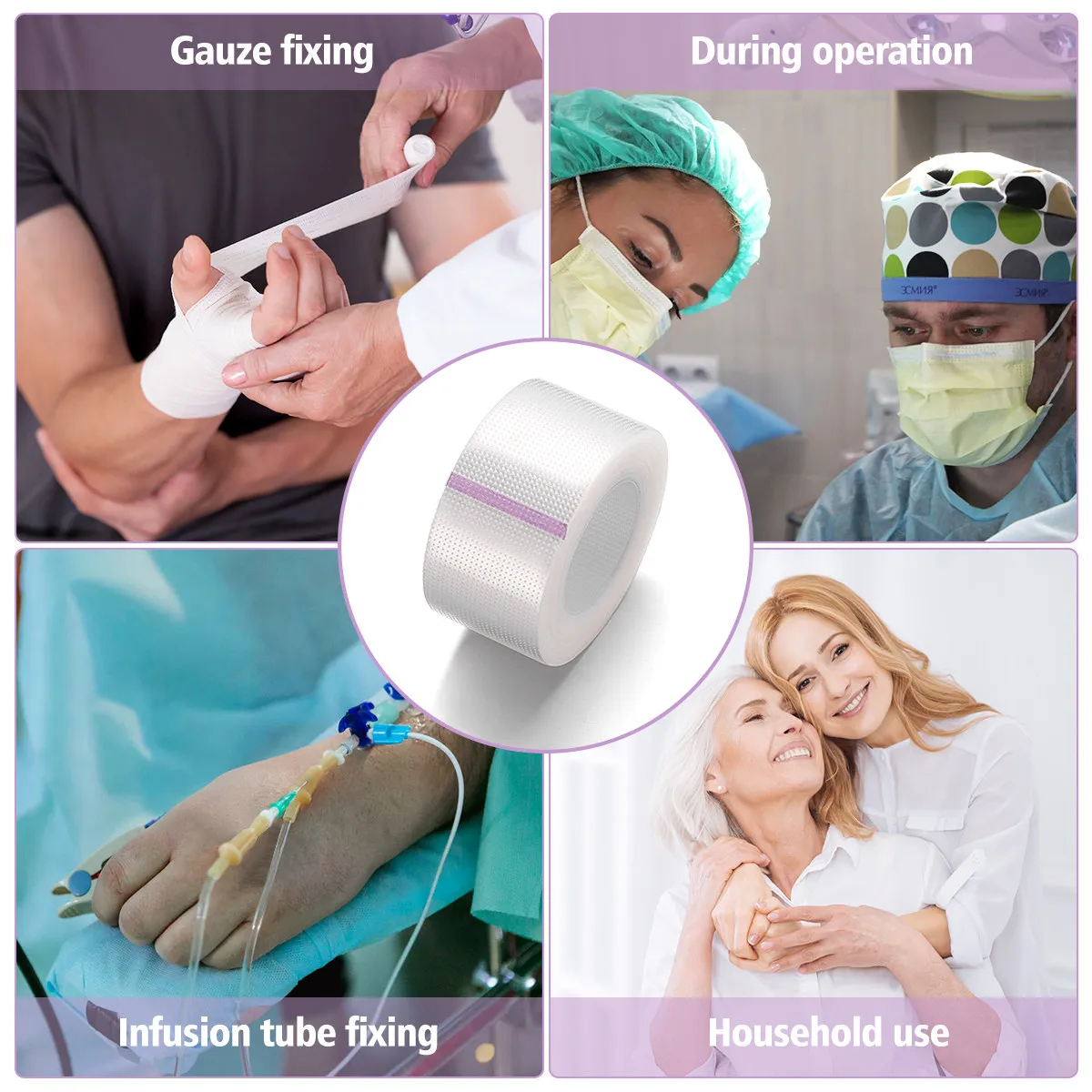 6 Rolls Tape Clear Breathable Pe Microporous Surgical Tape Strong Adhesion First Aid Sensitive Skin Safe Dressing
6 Rolls Tape Clear Breathable Pe Microporous Surgical Tape Strong Adhesion First Aid Sensitive Skin Safe Dressing