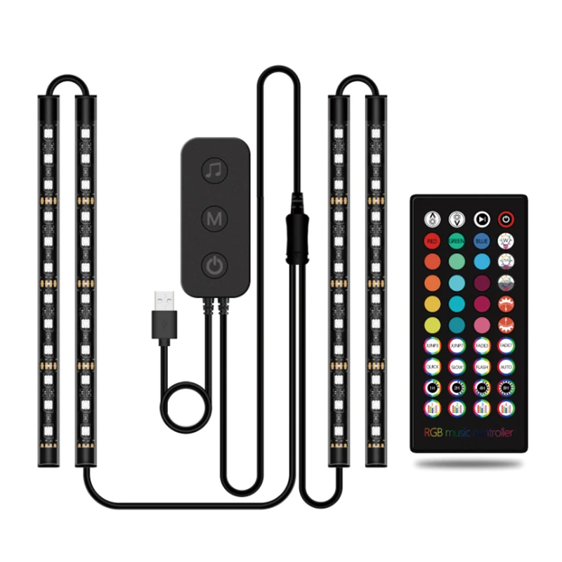 Bluetooth Music Auto Accessories Interior Decoration Ambient 1 Suit 4 In 1 Cold Led RGB Dashboard Neon Light Strip For Car
Bluetooth Music Auto Accessories Interior Decoration Ambient 1 Suit 4 In 1 Cold Led RGB Dashboard Neon Light Strip For Car