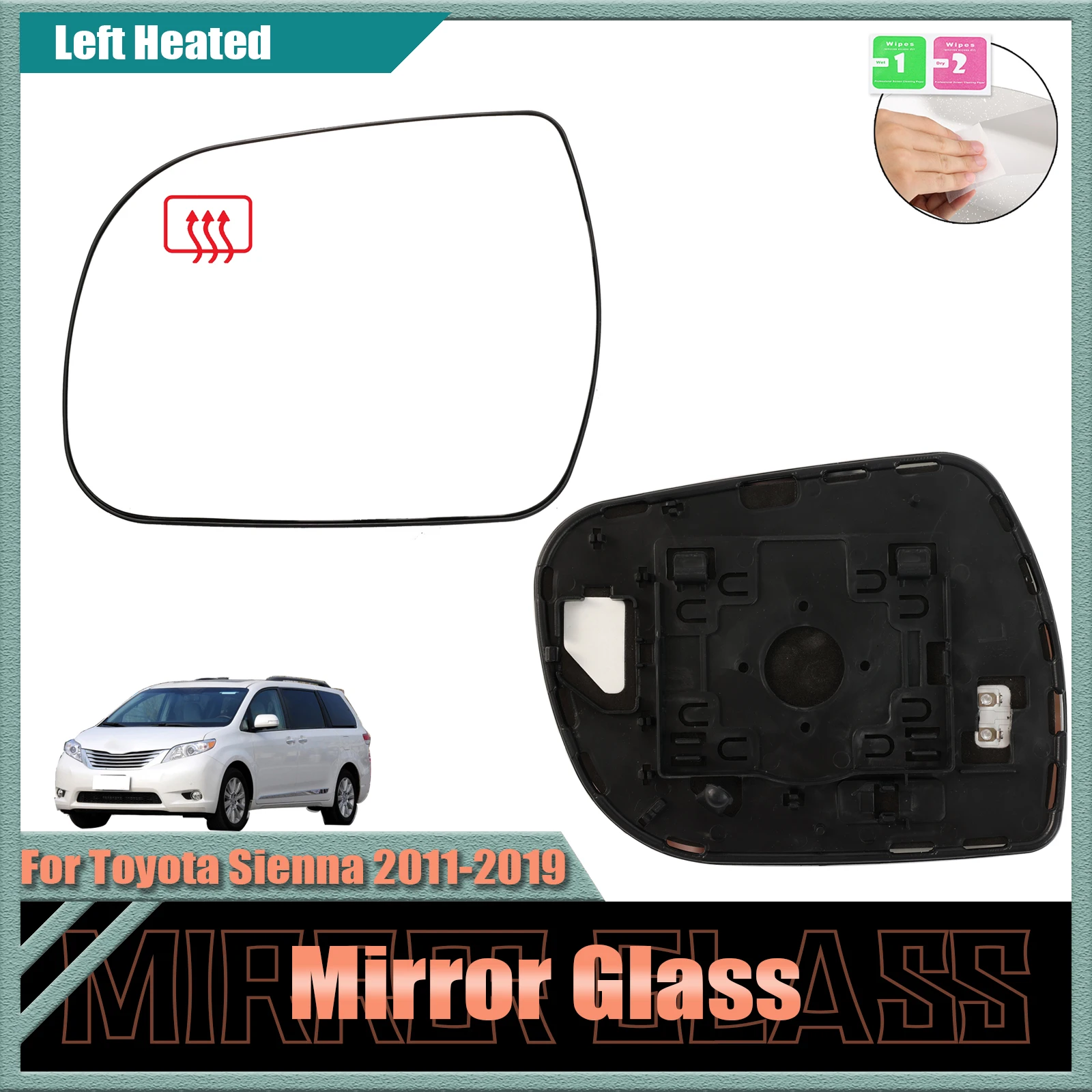 Зеркальное стекло для автомобиля Toyota Sienna 2011-2019, левое и правое, с подогревом заднего вида со стороны водителя, водонепроницаемое, большое видение, белое
Зеркальное стекло для автомобиля Toyota Sienna 2011-2019, левое и правое, с подогревом заднего вида со стороны водителя, водонепроницаемое, большое видение, белое