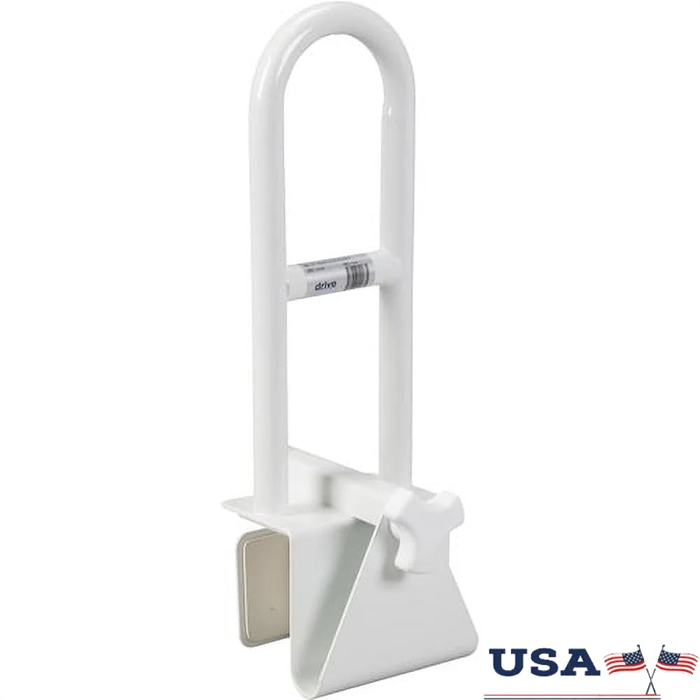 Регулируемый поручень для ванны, предохранительный рельс, нескользящие резиновые подушечки, простая установка, прочная сталь с порошковым покрытием, подходит для большинства ванн 
Регулируемый поручень для ванны, предохранительный рельс, нескользящие резиновые подушечки, простая установка, прочная сталь с порошковым покрытием, подходит для большинства ванн