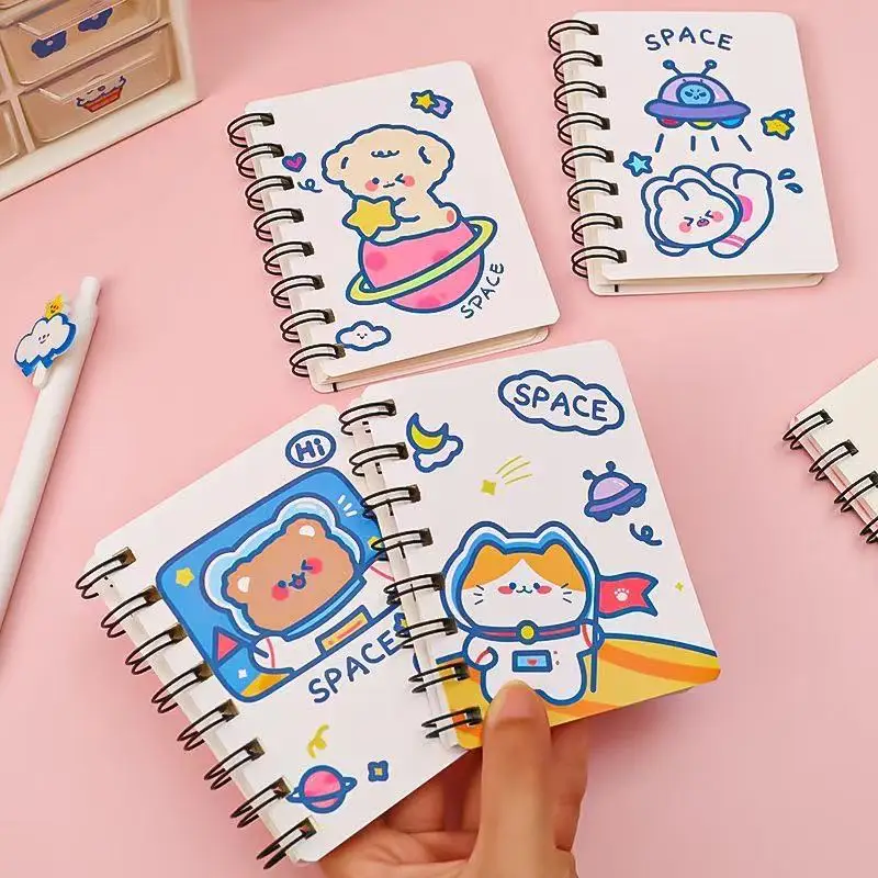Astronaut Rollover Coil Book Student Portable Pocket Loose Leaf Mini Small Notebook A7 Office Accessories Kawai Stationery
Astronaut Rollover Coil Book Student Portable Pocket Loose Leaf Mini Small Notebook A7 Office Accessories Kawai Stationery