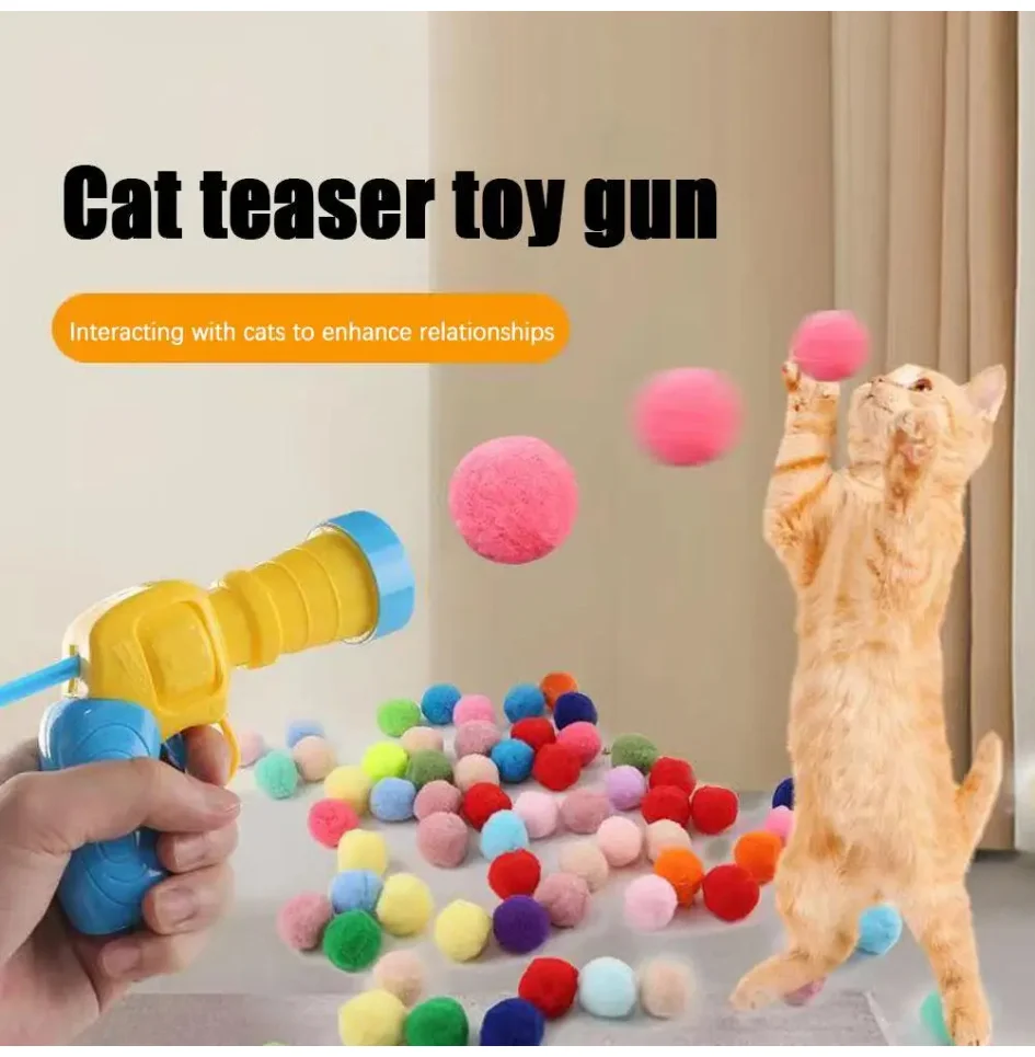 Cat Toys Interactive Launch Training Toy For Pet Kitten Creative Mini Shooting Gun Games Stretch Plush Ball Toys Pet Supplies
Cat Toys Interactive Launch Training Toy For Pet Kitten Creative Mini Shooting Gun Games Stretch Plush Ball Toys Pet Supplies