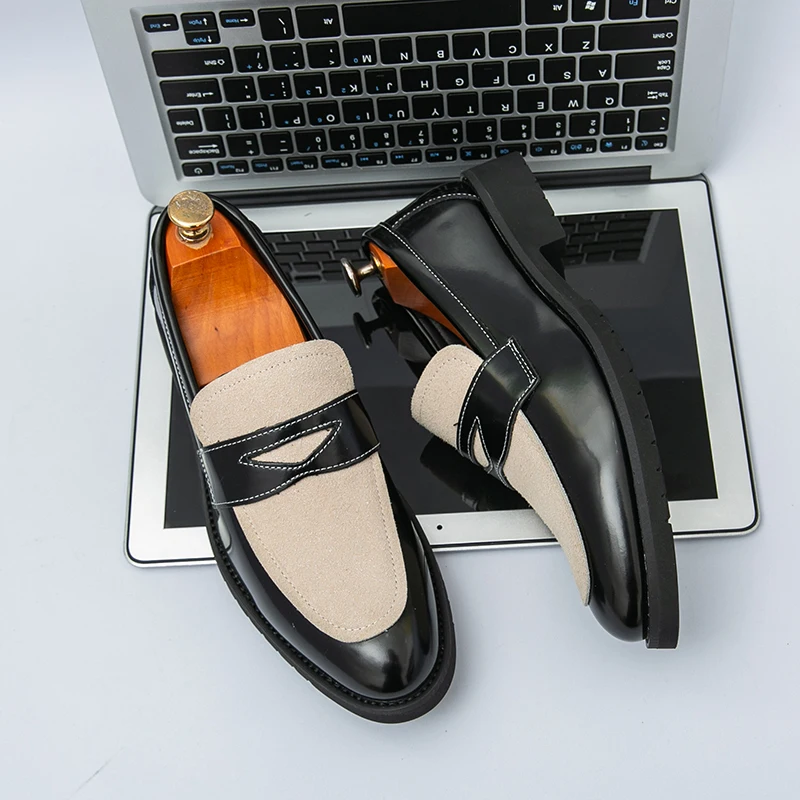 New Male Formal Men's Loafers Versatile Casual Business Dress Shoes Leather Shoes Moccasins Soft-Soled Slip-On Comfortable Shoes
New Male Formal Men's Loafers Versatile Casual Business Dress Shoes Leather Shoes Moccasins Soft-Soled Slip-On Comfortable Shoes