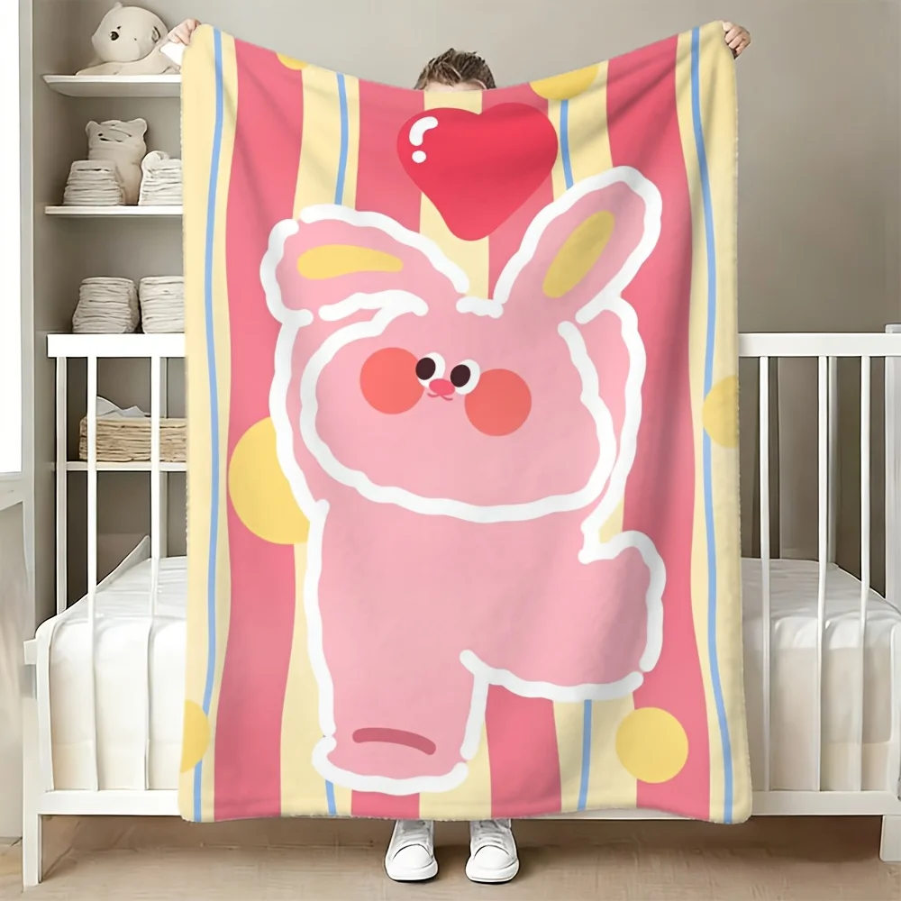 Soft Blankie 150x200cm Kawaii Rabbit Heart Pink Throw Bed Cover Cozy Cute Nursery Decor Gift
Soft Blankie 150x200cm Kawaii Rabbit Heart Pink Throw Bed Cover Cozy Cute Nursery Decor Gift