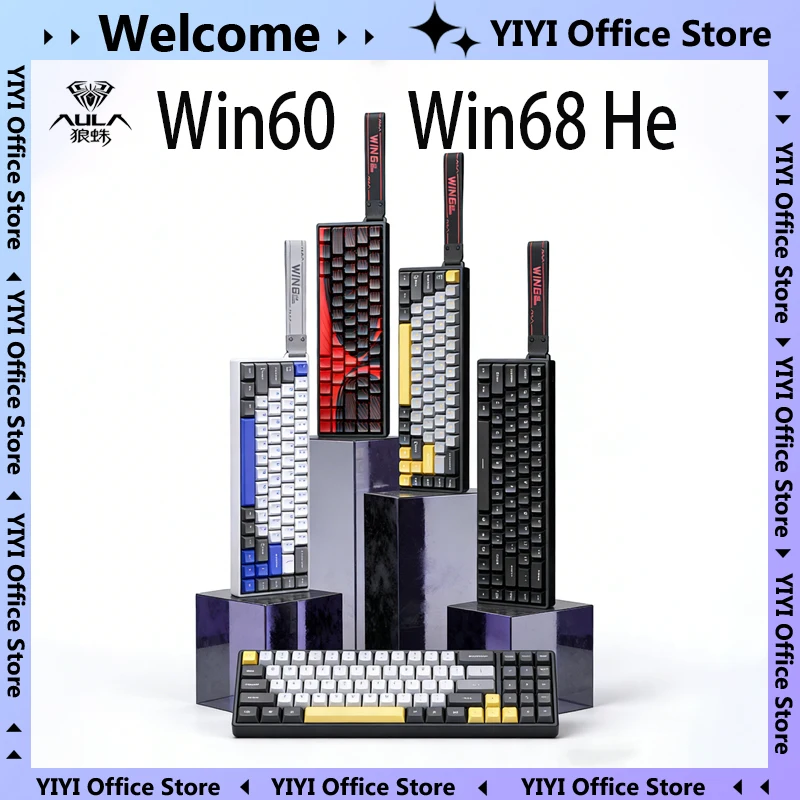 Игровая механическая клавиатура AULA Win60 Win68 с магнитными переключателями Hall, RGB-подсветкой, 8K, с возможностью горячей замены, настраиваемая, проводная, для киберспорта, рождественский подарок
Игровая механическая клавиатура AULA Win60 Win68 с магнитными переключателями Hall, RGB-подсветкой, 8K, с возможностью горячей замены, настраиваемая, проводная, для киберспорта, рождественский подарок