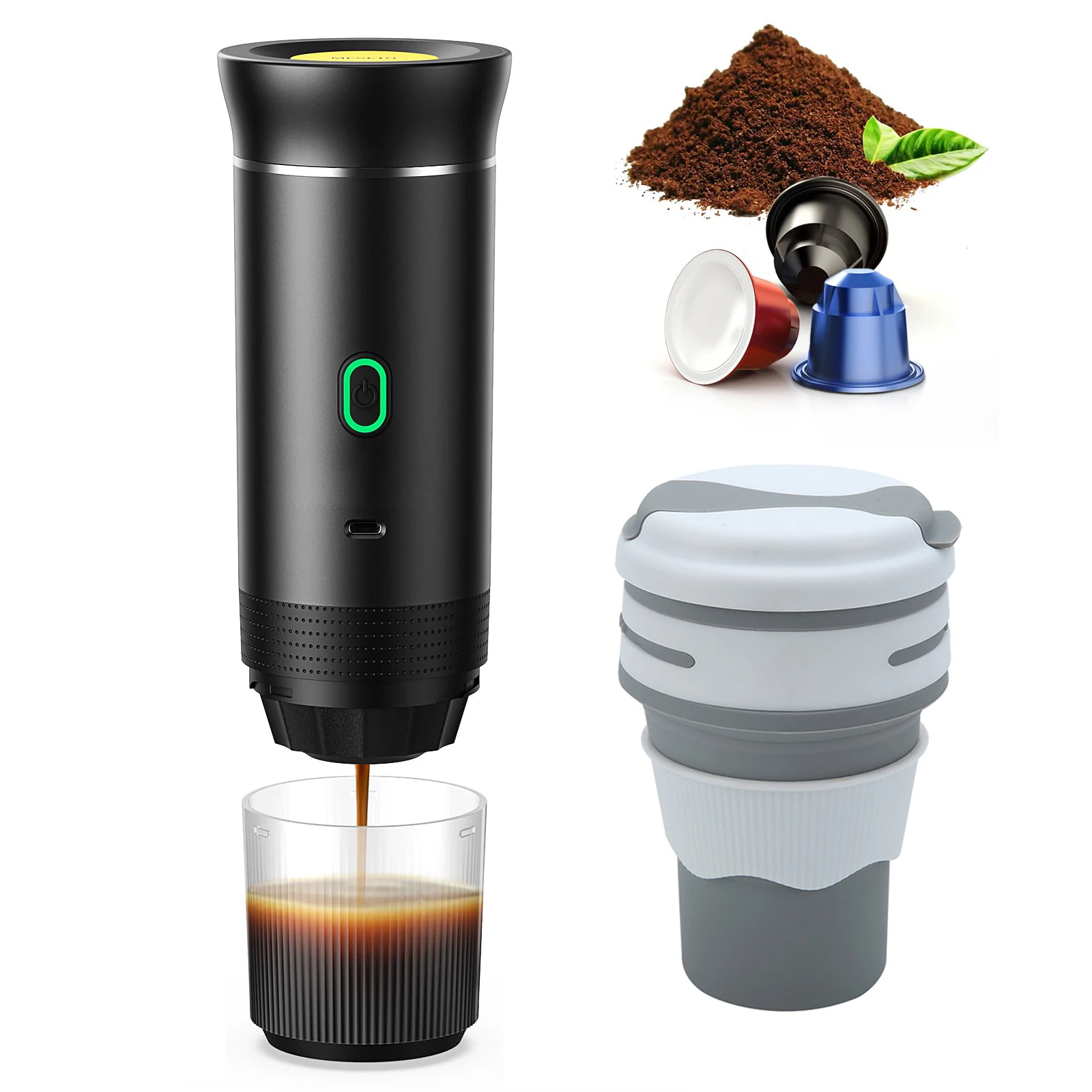 Portable Coffee Maker Fast Self-Heating Espresso Machine Car Coffee Maker Suitable for Hiking Camping Office Easy to Use
Portable Coffee Maker Fast Self-Heating Espresso Machine Car Coffee Maker Suitable for Hiking Camping Office Easy to Use