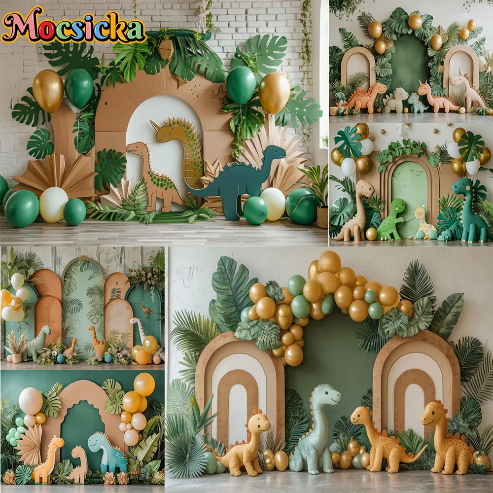 Mocsicka Photography Background Cute Dinosaur Palm Leaf Balloon Decoration Backdrops Baby Shower Cake Smash Studio Props Banner
Mocsicka Photography Background Cute Dinosaur Palm Leaf Balloon Decoration Backdrops Baby Shower Cake Smash Studio Props Banner