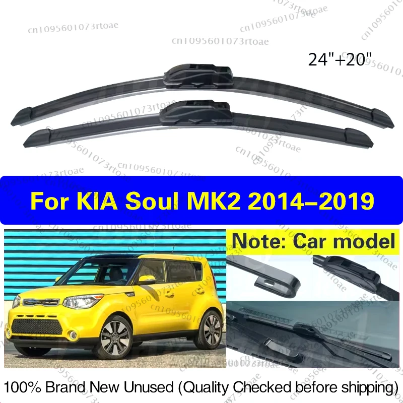 Car Wiper Blade For Kia Soul MK2 2014-2019 2018 2017 Windshield Rubber Refill Front Window Wiper 24"+20" LHD Auto Accessories
Car Wiper Blade For Kia Soul MK2 2014-2019 2018 2017 Windshield Rubber Refill Front Window Wiper 24"+20" LHD Auto Accessories