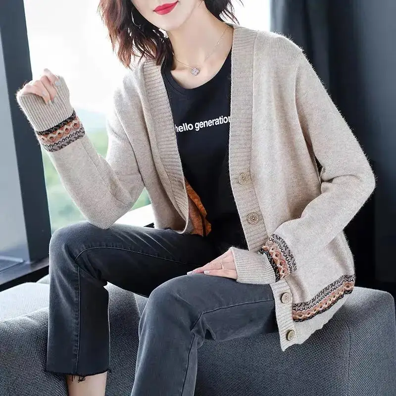 Women Vintage Cardigan Sweatrer Fall Soft Cotton Loose Knitted Hot Tide V-Neck Thick Winter Casual Simple Jacket
Women Vintage Cardigan Sweatrer Fall Soft Cotton Loose Knitted Hot Tide V-Neck Thick Winter Casual Simple Jacket