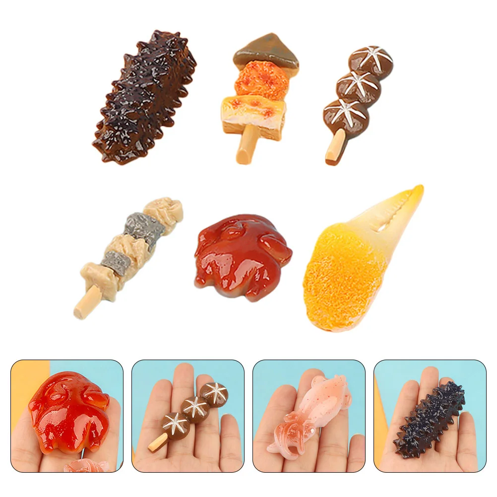 6pcs Miniature Snack Models Resin Snack Ornaments DIY Crafts Material Mixed Style Simulation Mini Snack
6pcs Miniature Snack Models Resin Snack Ornaments DIY Crafts Material Mixed Style Simulation Mini Snack