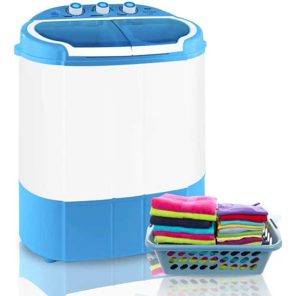 Upgraded Version Portable Washer & Spin Dryer, Mini Washing hine, Twin Tubs, Spin Cycle w/Hose, 11lbs. acity, 110V - Ideal or Co
Upgraded Version Portable Washer & Spin Dryer, Mini Washing hine, Twin Tubs, Spin Cycle w/Hose, 11lbs. acity, 110V - Ideal or Co