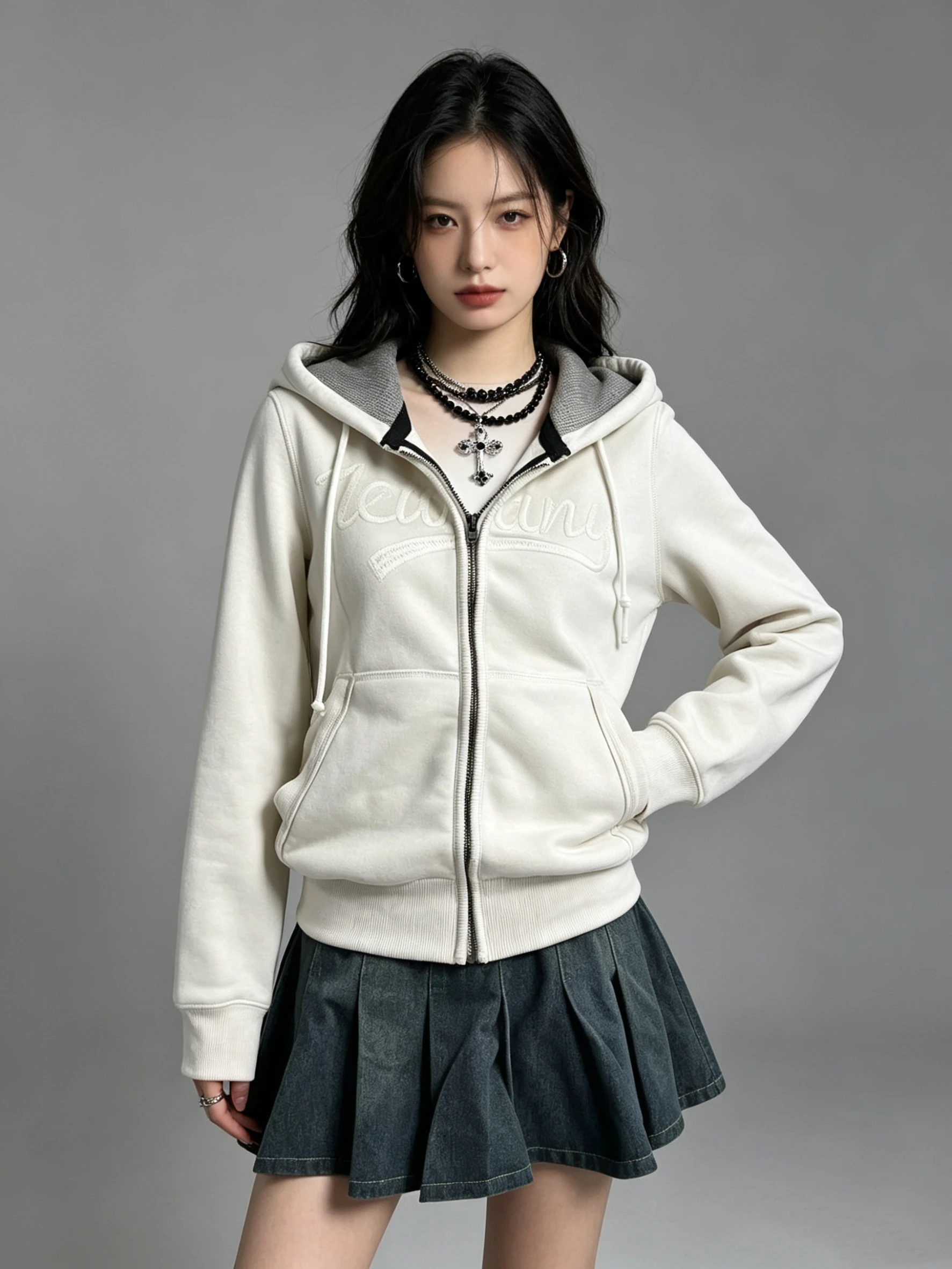 2000S American Vintage Solid Long Sleeve Hooded Sweatshirt Y2k Subculture Casual Zip Up Hooded Cardigan Harajuku Streetwear Coat
2000S American Vintage Solid Long Sleeve Hooded Sweatshirt Y2k Subculture Casual Zip Up Hooded Cardigan Harajuku Streetwear Coat