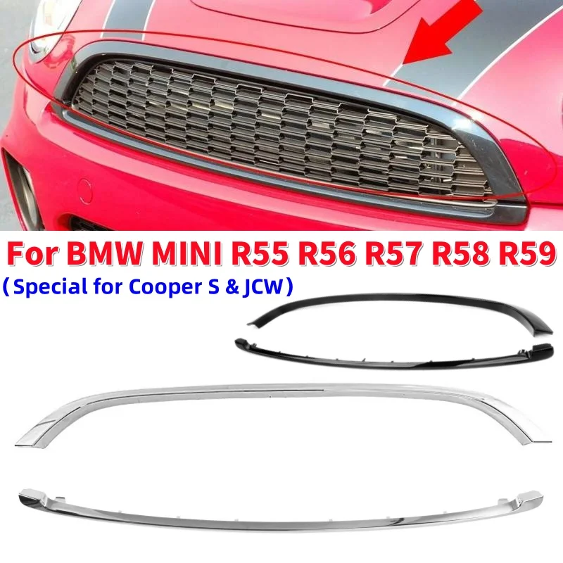 2Pcs Glossy Black/ Chrome Car Front Bumper Upper and Lower Trim Strips kit for BMW MINI R55 R56 R57 R58 R59
2Pcs Glossy Black/ Chrome Car Front Bumper Upper and Lower Trim Strips kit for BMW MINI R55 R56 R57 R58 R59