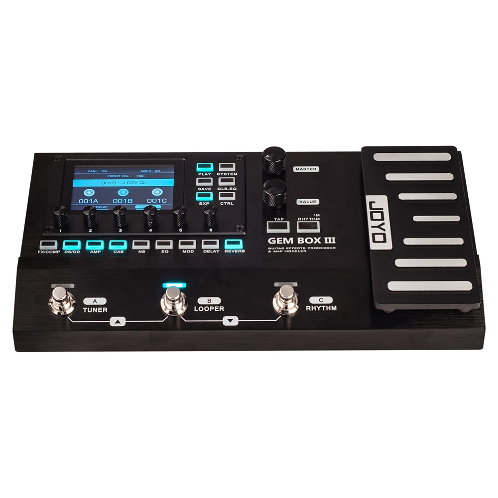 JOYO GEM BOX Series Guitar Multi Effects Processor with Expression Pedal Built in Drum Machine IR Amp Modeling
JOYO GEM BOX Series Guitar Multi Effects Processor with Expression Pedal Built in Drum Machine IR Amp Modeling