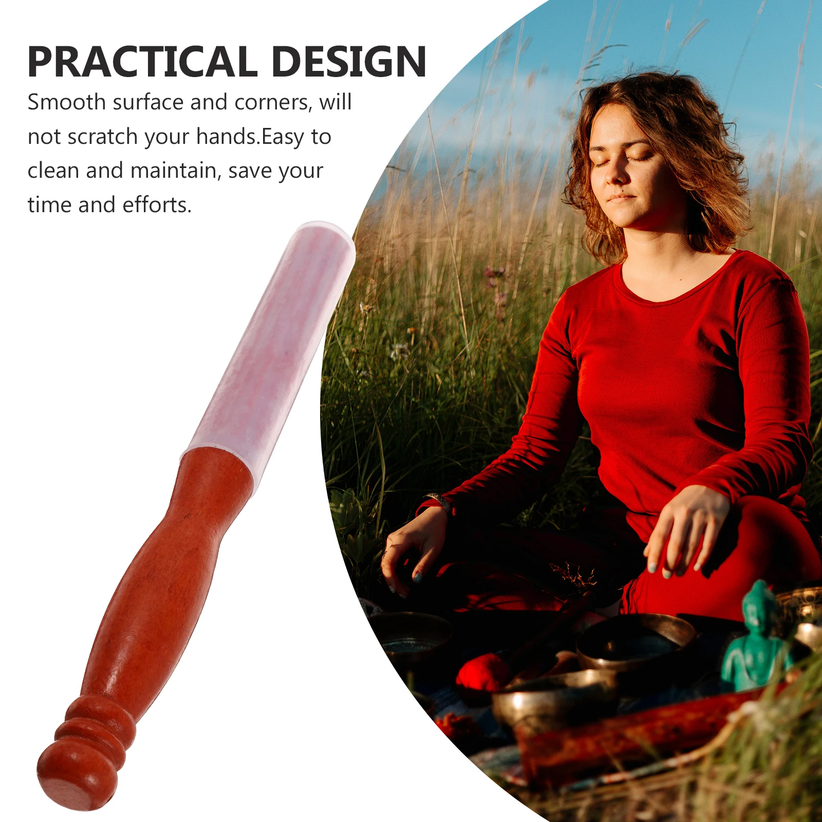 Crystal Singing Bowl Percussion Stick Sound Therapy Instrument Rubber Anti-Slip Handle Durable Crystal Bowl Rapping Stick For
Crystal Singing Bowl Percussion Stick Sound Therapy Instrument Rubber Anti-Slip Handle Durable Crystal Bowl Rapping Stick For