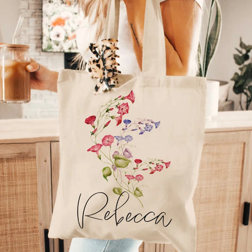Customized Women's Birthday Flower Canvas Bag With Personalized Name For Commuting Shopping Bag Birthday Gift Bridesmaid Gift
Customized Women's Birthday Flower Canvas Bag With Personalized Name For Commuting Shopping Bag Birthday Gift Bridesmaid Gift