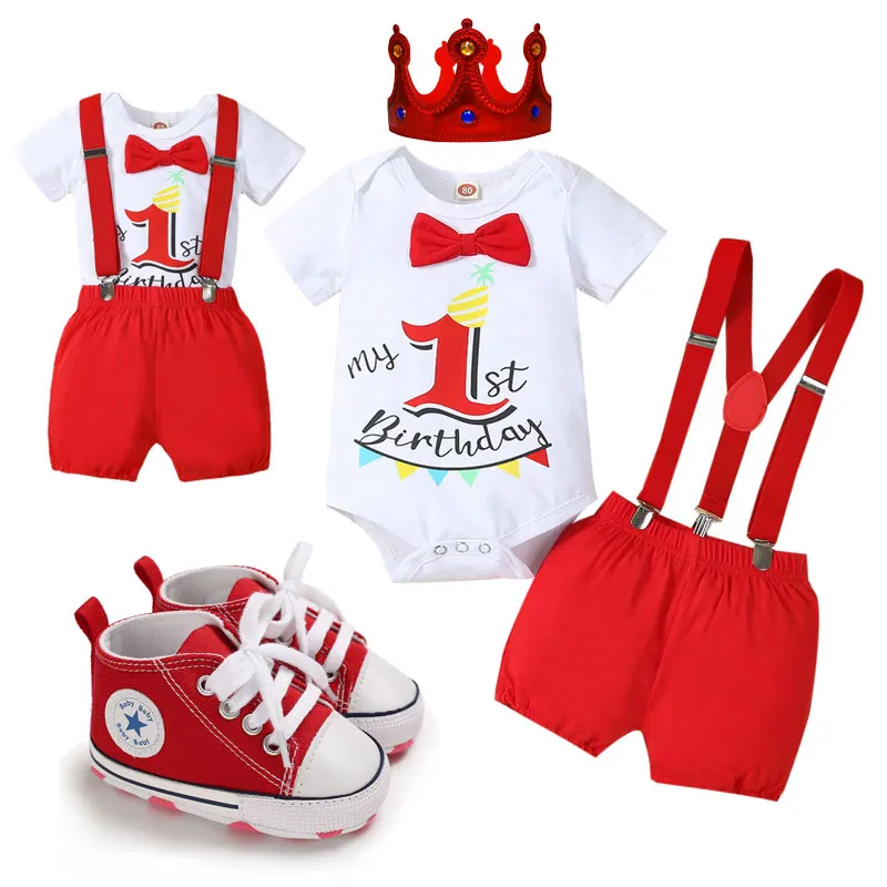 Letter Colored Printed NO.1 Newborn Photograph Onesies for Baby Boy+Suspenders PP Shorts 1st Birthday Baby Cake Sash Outfit
Letter Colored Printed NO.1 Newborn Photograph Onesies for Baby Boy+Suspenders PP Shorts 1st Birthday Baby Cake Sash Outfit
