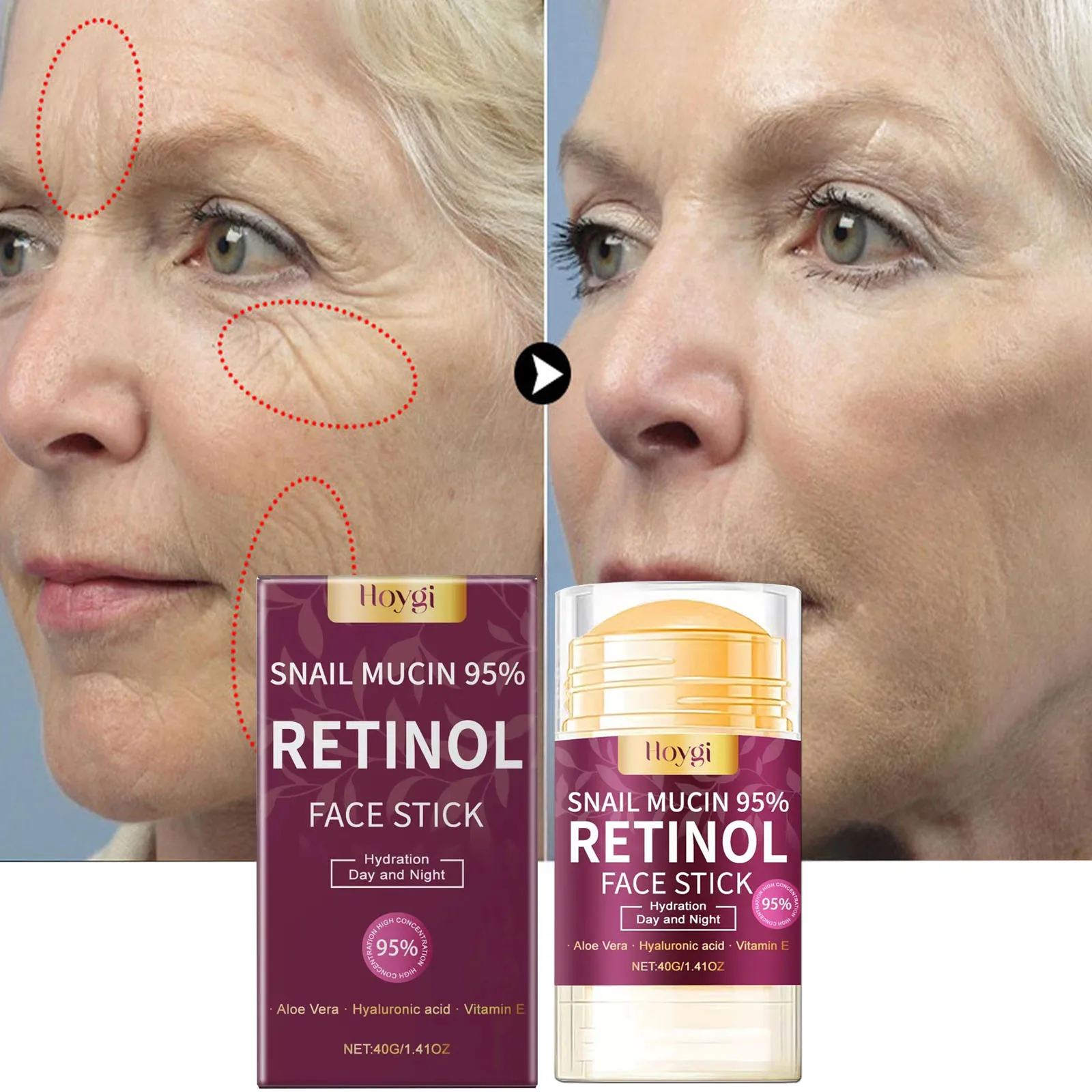 Instant Anti Wrinkle Stick Retinol Anti-Aging Lifting Firming Face Cream Fade Fine Lines Brighten Dull Skin Moisturize Skin Care
Instant Anti Wrinkle Stick Retinol Anti-Aging Lifting Firming Face Cream Fade Fine Lines Brighten Dull Skin Moisturize Skin Care