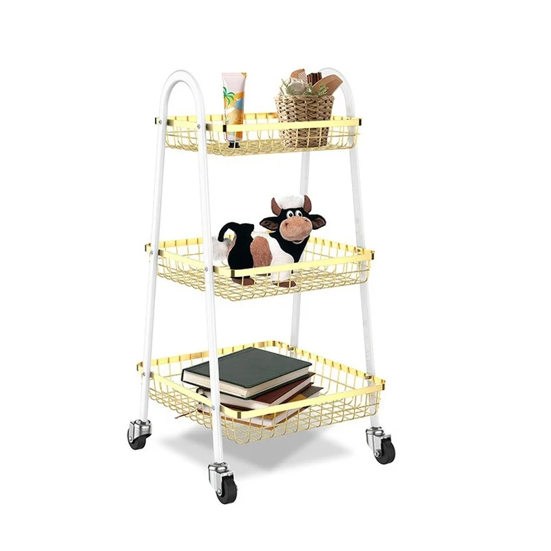 Three Floors Net Basket Cart Bathroom Bedroom Storage Rack Floor Shelf Cosmetics Shelf Kitchen Racks
Three Floors Net Basket Cart Bathroom Bedroom Storage Rack Floor Shelf Cosmetics Shelf Kitchen Racks