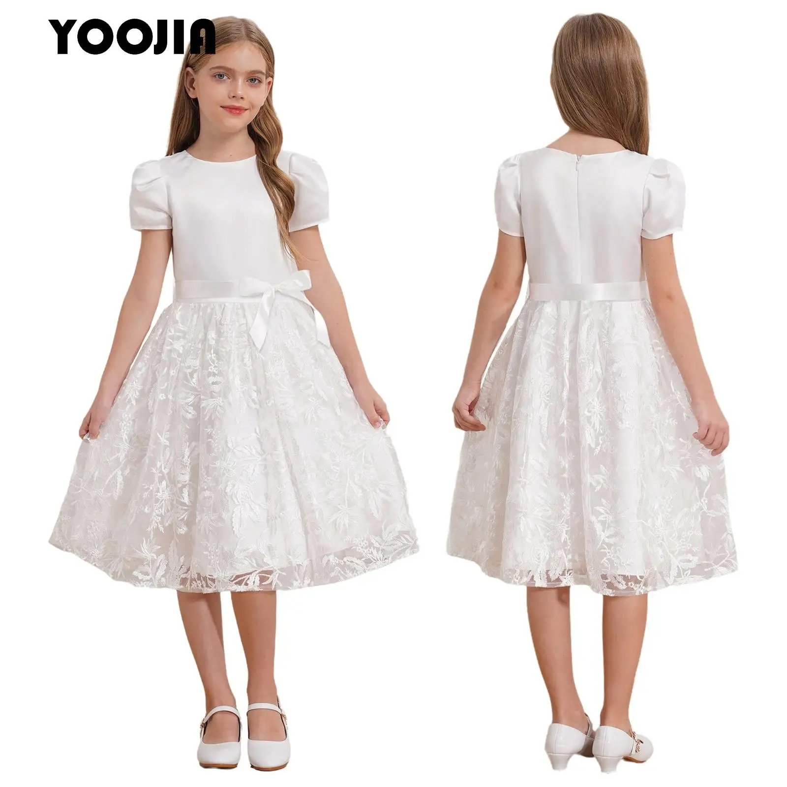 Girls Floral Embroidery Princess Dress Short Sleeve Wedding Birthday Party Knee Length Prom Gowns Junior Bridesmaid Dress
Girls Floral Embroidery Princess Dress Short Sleeve Wedding Birthday Party Knee Length Prom Gowns Junior Bridesmaid Dress