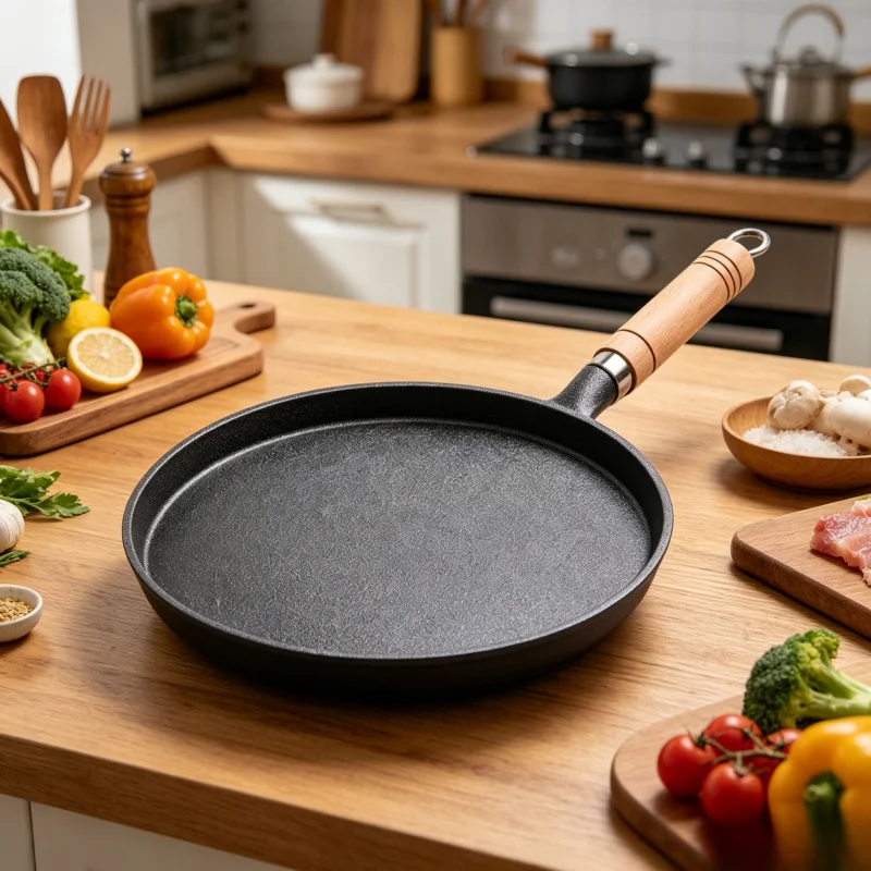 Cast Iron Uncoated Frying Pan, Multi-Purpose Griddle for Pancakes Pizza Stovetop Cooking, Anti Oil Spill Cookware
Cast Iron Uncoated Frying Pan, Multi-Purpose Griddle for Pancakes Pizza Stovetop Cooking, Anti Oil Spill Cookware