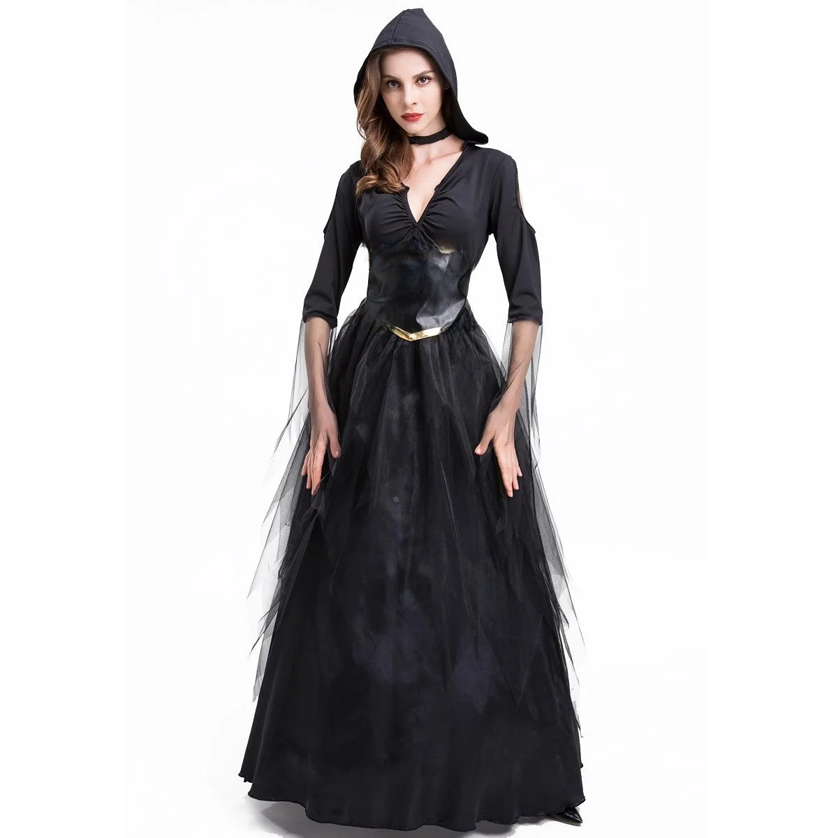 Halloween Lace Long Dress Witch Cosplay Performance Costume Devil Sorceress Dress up Clothes Gift
Halloween Lace Long Dress Witch Cosplay Performance Costume Devil Sorceress Dress up Clothes Gift