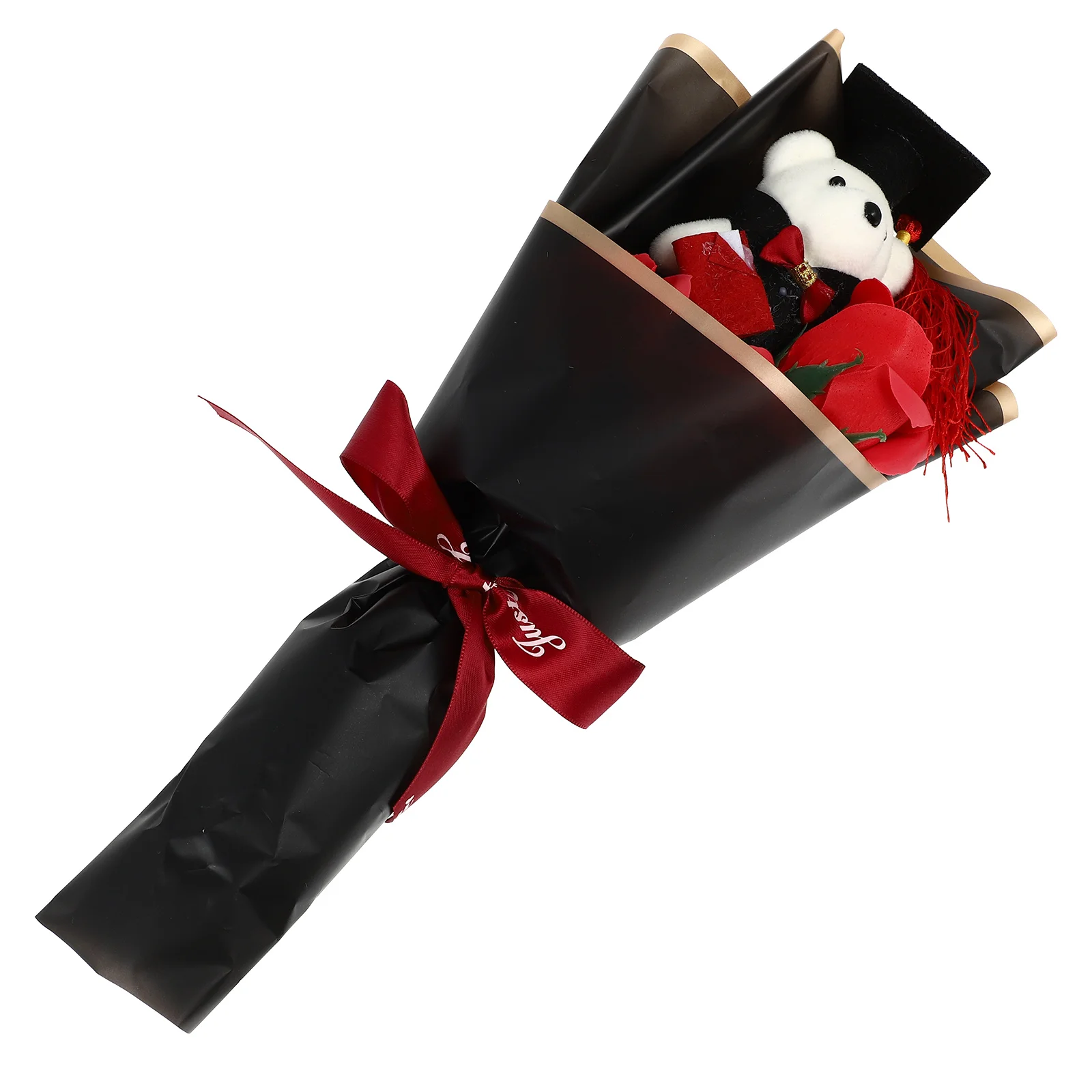 Adorable Bear Bouquet 1 Set Red Graduation Gift Soap Flower Arrangement Cartoon Decoration Photo Props Party
Adorable Bear Bouquet 1 Set Red Graduation Gift Soap Flower Arrangement Cartoon Decoration Photo Props Party