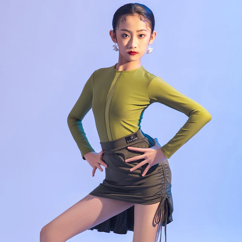 Autumn Latin Dance Clothes Girls Cha Cha Practice Wear Rumba Dancing Performance Outfit Bodysuit Skirt Samba Dancewear YS4184
Autumn Latin Dance Clothes Girls Cha Cha Practice Wear Rumba Dancing Performance Outfit Bodysuit Skirt Samba Dancewear YS4184