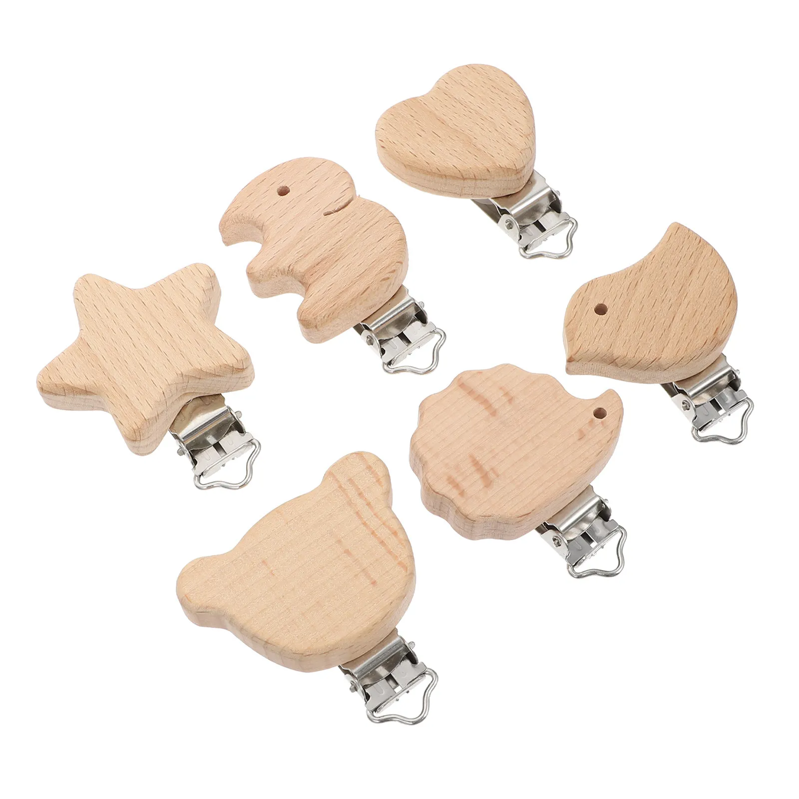 6Pcs Beech Pacifier Chain Clips Cartoon Animal Shape Baby Pacifier Holder Suspender Braces Clip Infant Teether Fixing Tool
6Pcs Beech Pacifier Chain Clips Cartoon Animal Shape Baby Pacifier Holder Suspender Braces Clip Infant Teether Fixing Tool