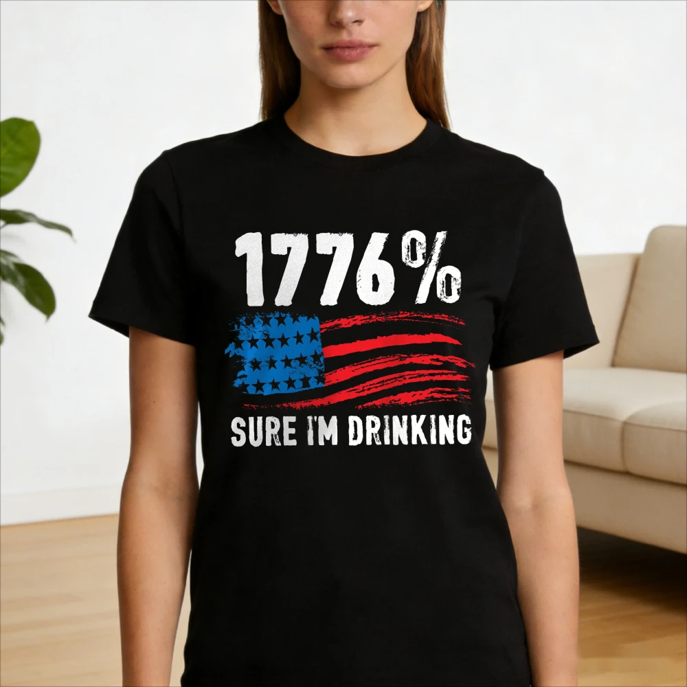 1776 Funny USA Patriotic Shirt Independence Day Shirts 4th of July Party Gift T-Shirt Men Women Fashion Summer Cotton Streetwear
1776 Funny USA Patriotic Shirt Independence Day Shirts 4th of July Party Gift T-Shirt Men Women Fashion Summer Cotton Streetwear