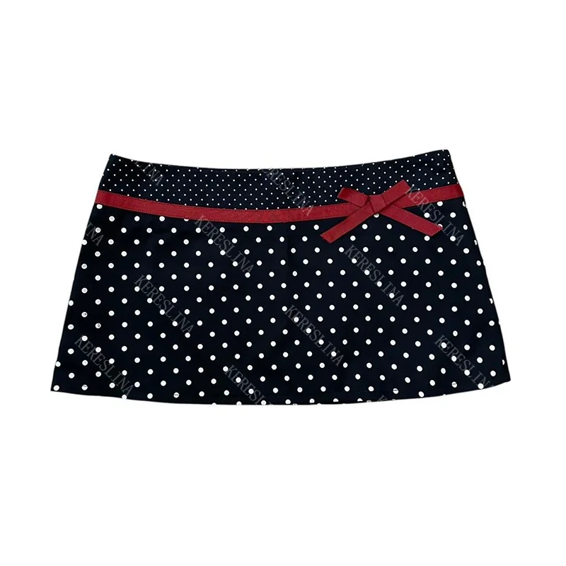 Y2K Cute Bow Polka Dot Print Summer Women's Midi Skirt Vintage Hip Hop Streetwear Spicy Girls Cute Mini 2000s new Women's Skirt
Y2K Cute Bow Polka Dot Print Summer Women's Midi Skirt Vintage Hip Hop Streetwear Spicy Girls Cute Mini 2000s new Women's Skirt