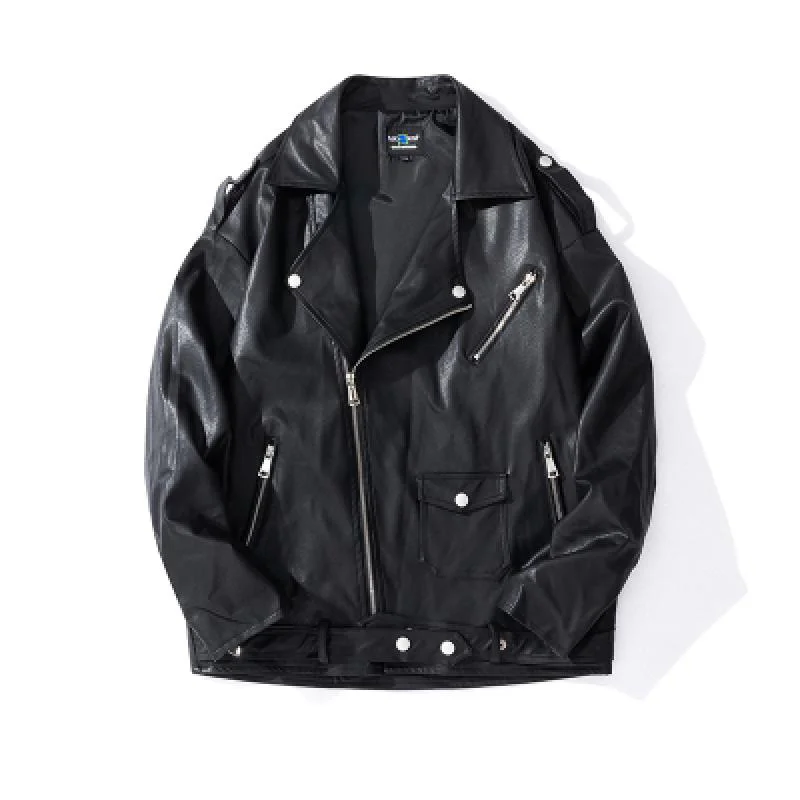 New Spring Autumn Man Black Faux Leather Jacket Fashion Zipper Solid Biker Coat Male High Quality Brand
New Spring Autumn Man Black Faux Leather Jacket Fashion Zipper Solid Biker Coat Male High Quality Brand