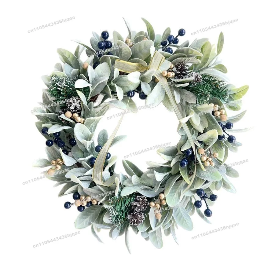 2025 Новый синий и золотой венок с имитацией свадебного украшения, кулон, дверной венок, сосновая шишка, Рождественский венок
2025 Новый синий и золотой венок с имитацией свадебного украшения, кулон, дверной венок, сосновая шишка, Рождественский венок