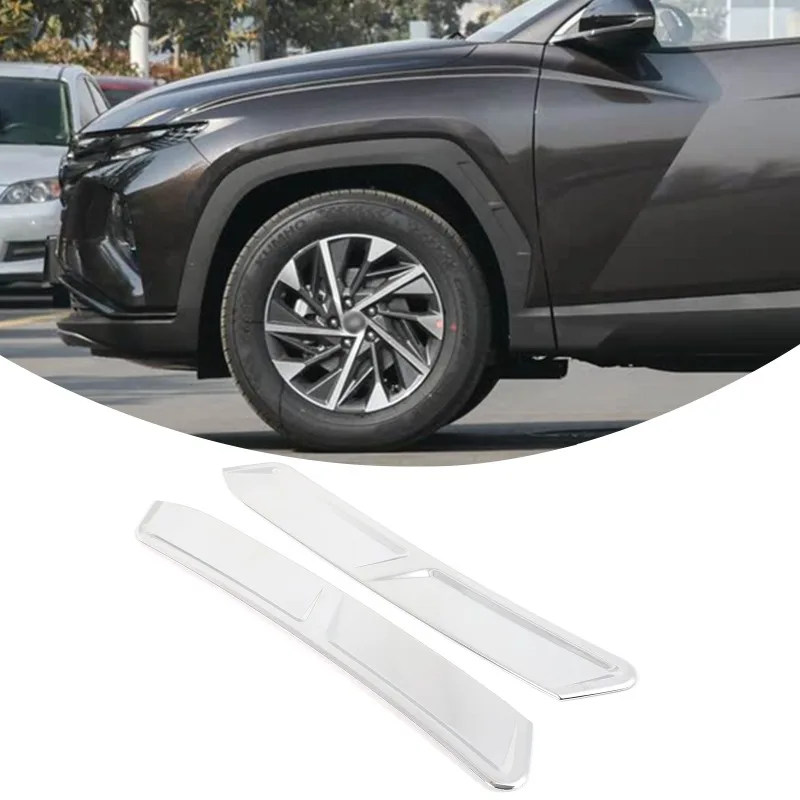 2PCS ABS silver for 2021-2023 Hyundai Tucson L Front and Rear Fender Trim Strips Cover Stickers Car Exterior Accessories
2PCS ABS silver for 2021-2023 Hyundai Tucson L Front and Rear Fender Trim Strips Cover Stickers Car Exterior Accessories