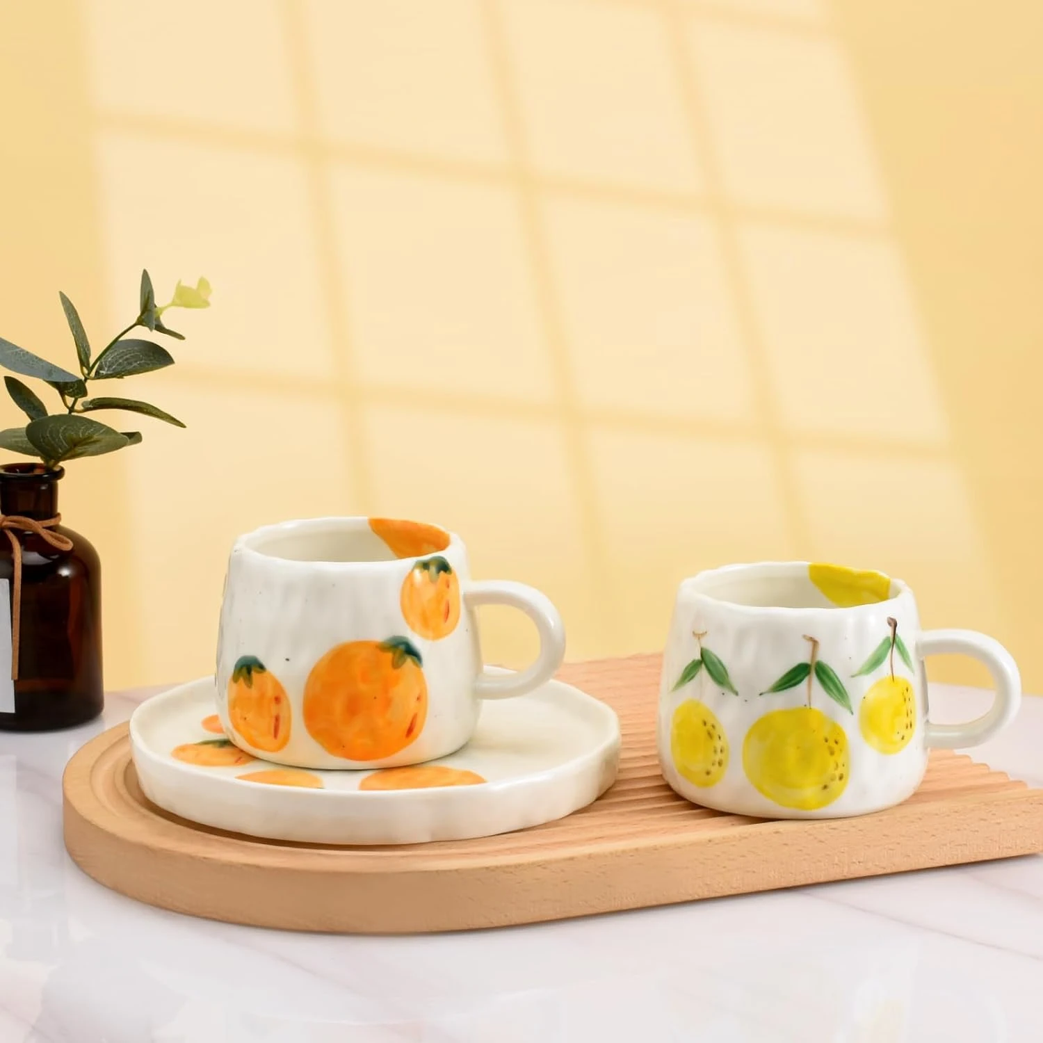 Strawberry Cute Ceramic Coffee Mug with Saucer, Creative Printed Flowers Design, Adorable 10 oz/300 ml Cup for Office, Latte, Te
Strawberry Cute Ceramic Coffee Mug with Saucer, Creative Printed Flowers Design, Adorable 10 oz/300 ml Cup for Office, Latte, Te