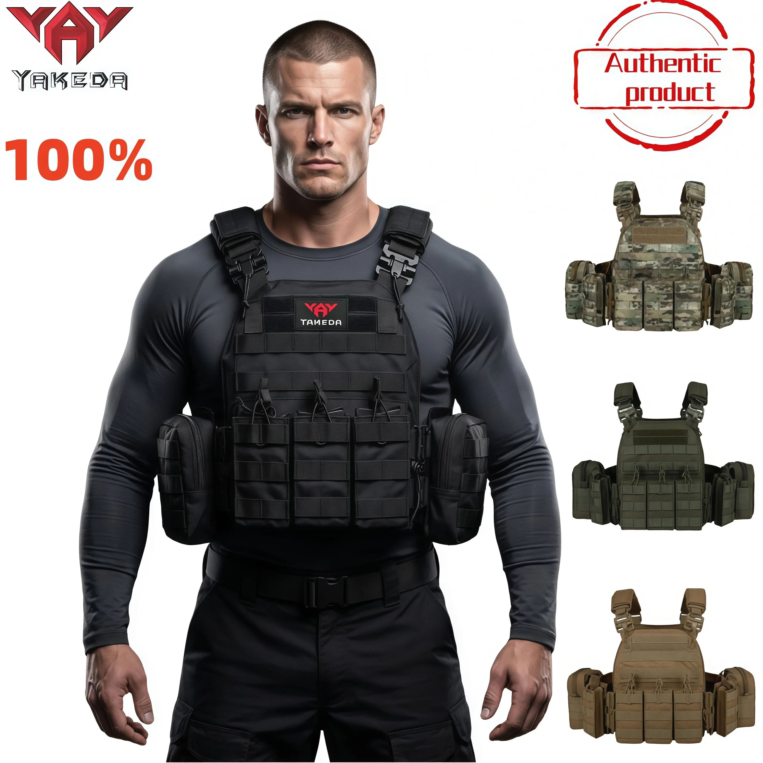 YAKEDA Tactical Vest 6094 Fast detachable light laser cut outdoor hunting black gear carry vest of high quality
YAKEDA Tactical Vest 6094 Fast detachable light laser cut outdoor hunting black gear carry vest of high quality