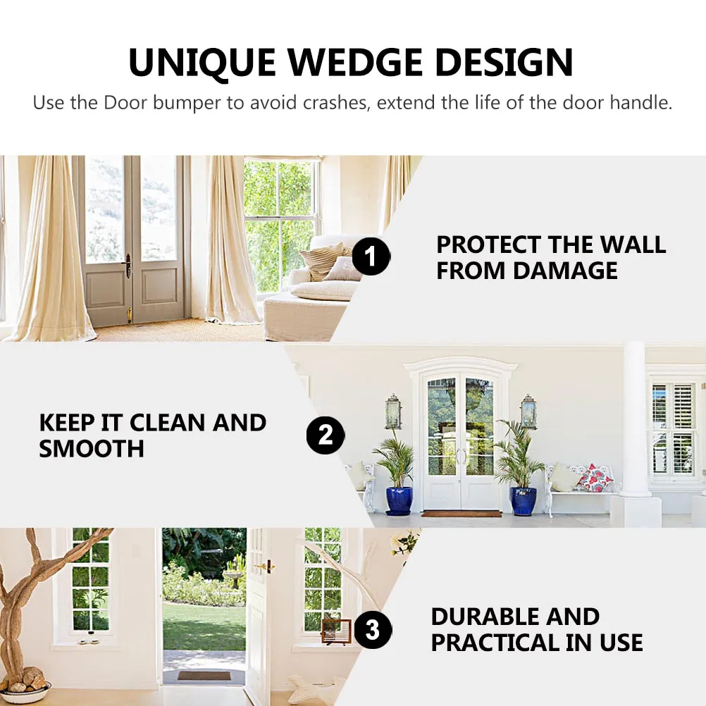 1 Set Stopper Non-Slip Buffer Wedge Shaped Stop Door Wedge Protector Practical Household Door Bumper Unique Design Floor
1 Set Stopper Non-Slip Buffer Wedge Shaped Stop Door Wedge Protector Practical Household Door Bumper Unique Design Floor