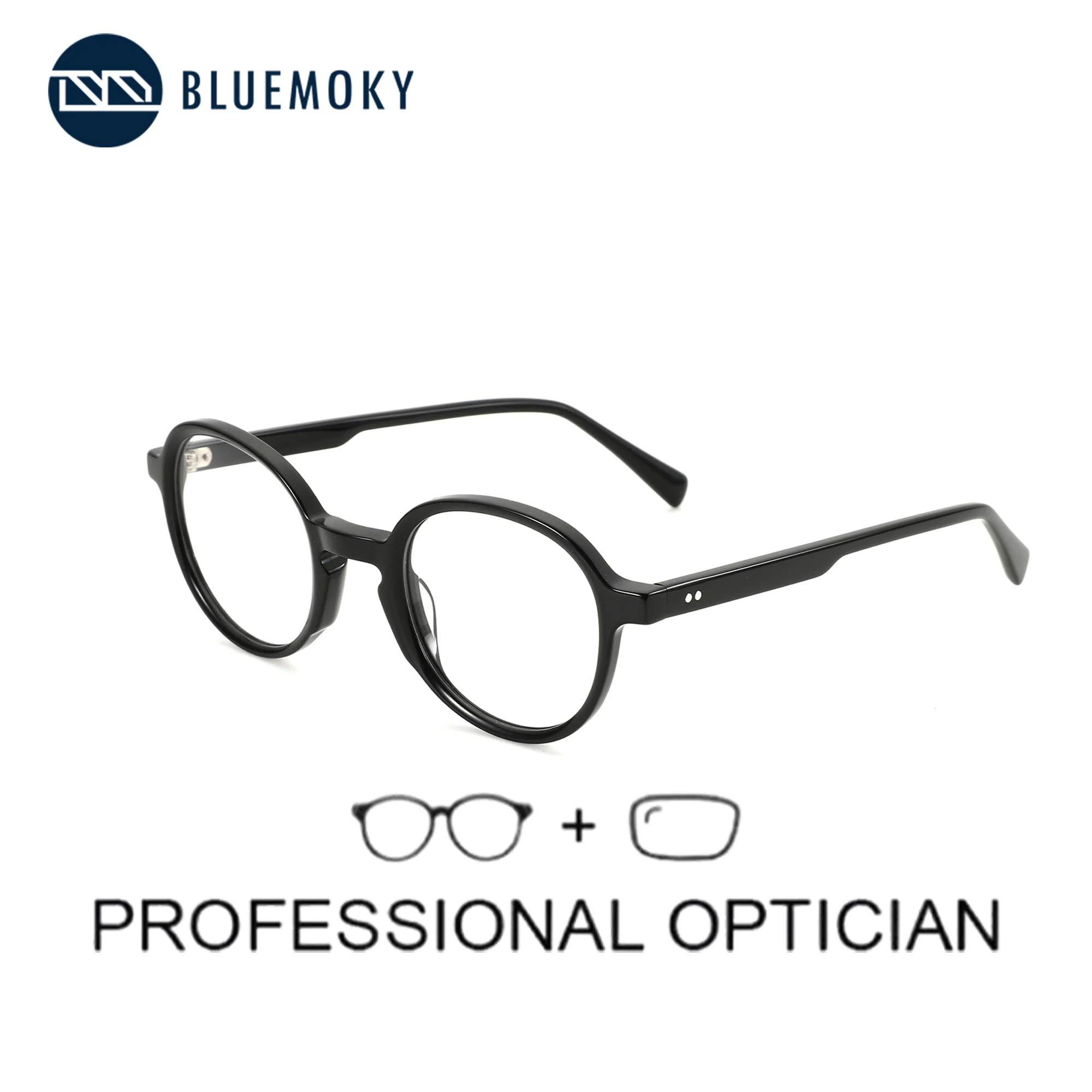 BLUEMOKY Acetate Prescription Eyeglasses Men And Women Round Glasses Myopia Hyperopia Progressive Anti-Blue Light YHB8048
BLUEMOKY Acetate Prescription Eyeglasses Men And Women Round Glasses Myopia Hyperopia Progressive Anti-Blue Light YHB8048