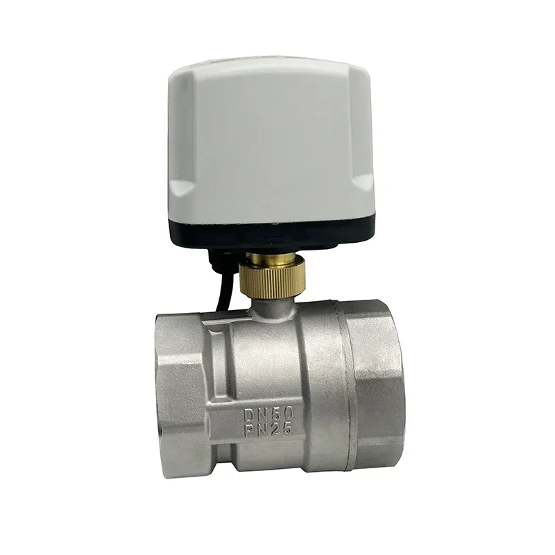 2" Stainless Steel IP65 Waterproof Motorized Ball Valve 220V 12V 24V 3-Wire 2 Control Brass Electric Ball Valve
2" Stainless Steel IP65 Waterproof Motorized Ball Valve 220V 12V 24V 3-Wire 2 Control Brass Electric Ball Valve