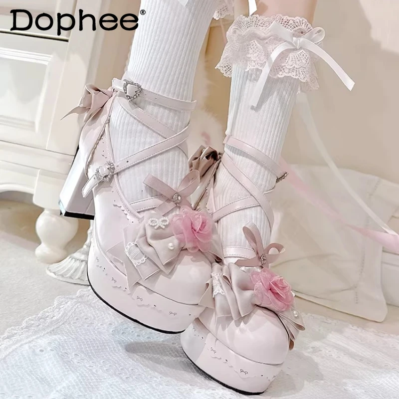 Original Ladies Sweet Elegant High Heels New Spring 2026 Women's Japanese Lolita Pumps Bowknot Rose Wedding High Heel Pumps
Original Ladies Sweet Elegant High Heels New Spring 2026 Women's Japanese Lolita Pumps Bowknot Rose Wedding High Heel Pumps