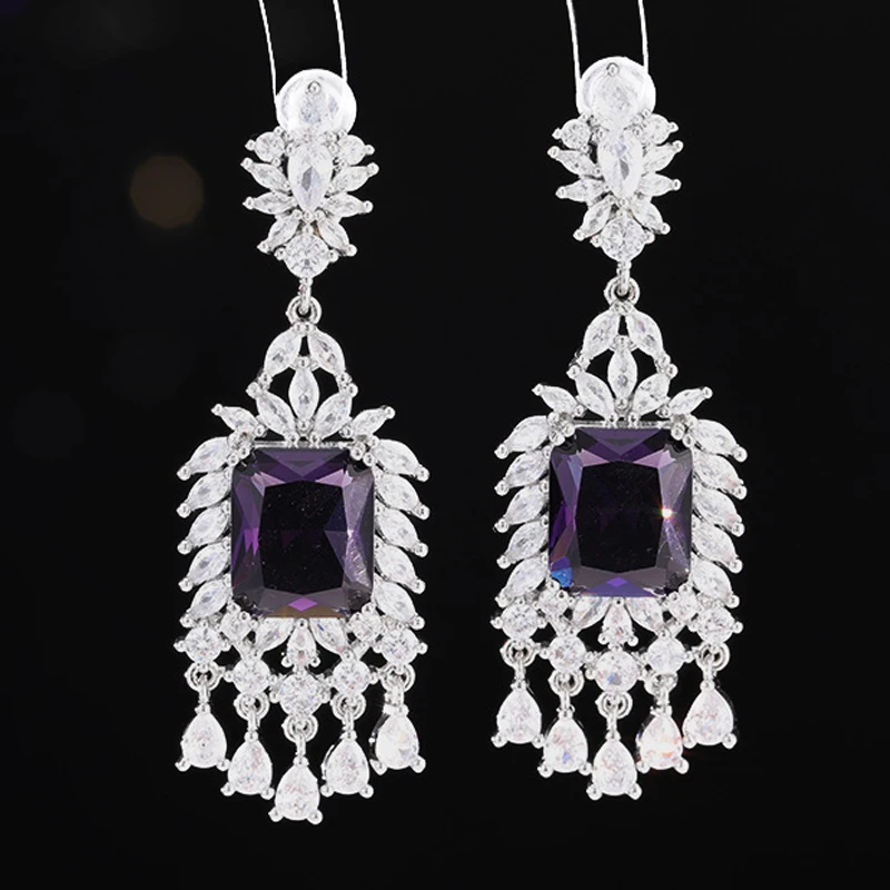 Red Purple Earrings for Women Vintage Jewelry Dinner Party Earrings
Red Purple Earrings for Women Vintage Jewelry Dinner Party Earrings