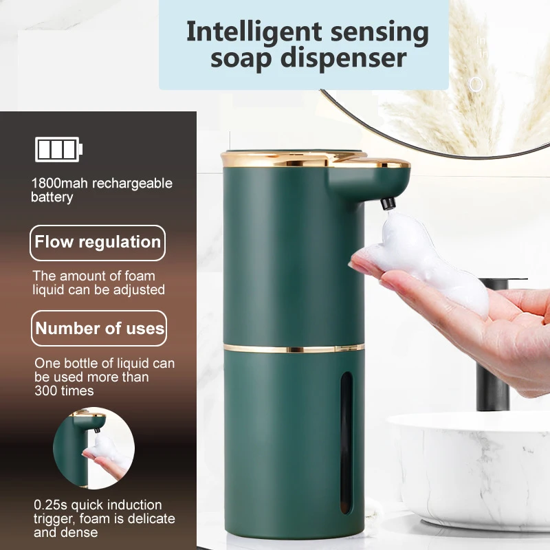 Automatic Induction Foam Hand Sanitizer, Electric Kitchen Dispenser, Bathroom Wall-mounted Sink Soap Dispenser
Automatic Induction Foam Hand Sanitizer, Electric Kitchen Dispenser, Bathroom Wall-mounted Sink Soap Dispenser
