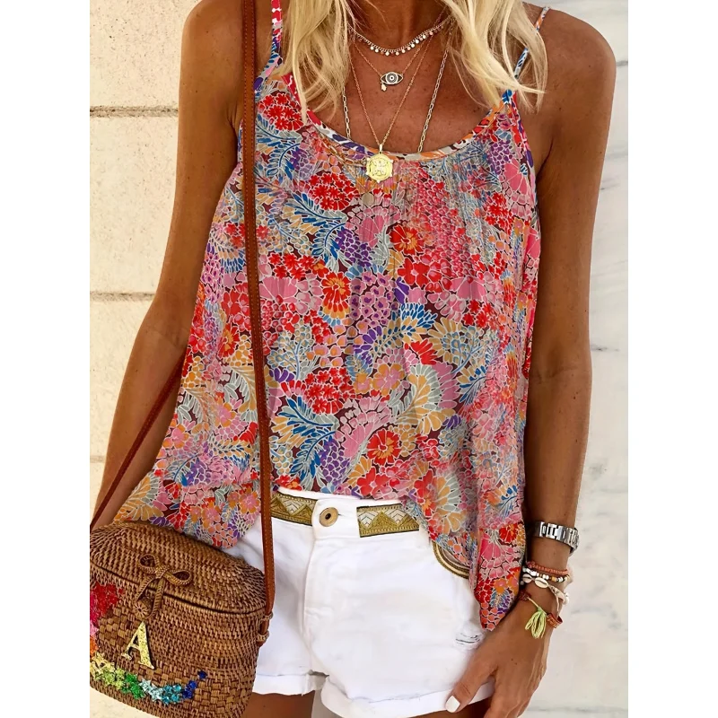 Summer New Fashion Holiday Style Small Floral Camisole Vest
Summer New Fashion Holiday Style Small Floral Camisole Vest