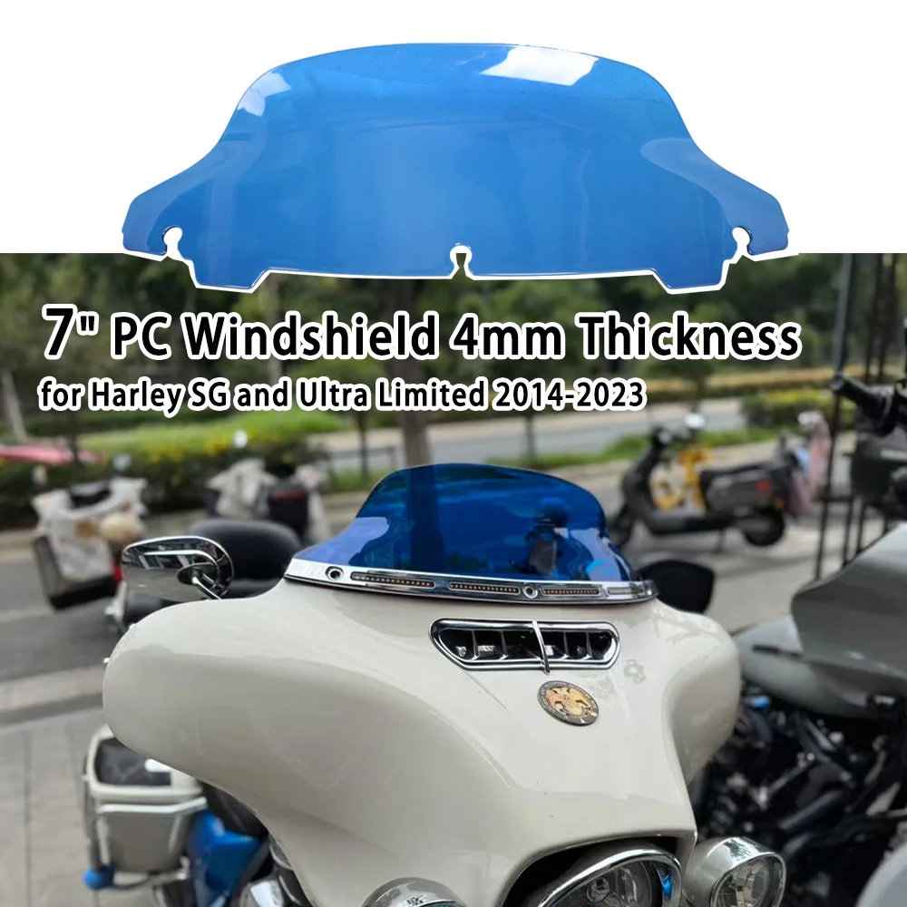 Motorcycle 7" PC Windshield Colors Windscreen 4mm Thickness for Harley Street Glide and Ultra Limited 2014-2023
Motorcycle 7" PC Windshield Colors Windscreen 4mm Thickness for Harley Street Glide and Ultra Limited 2014-2023